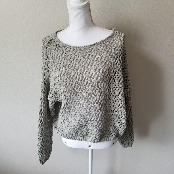 Moon & Madison Chunky Greenish Knit Sweater - Picture 3 of 4